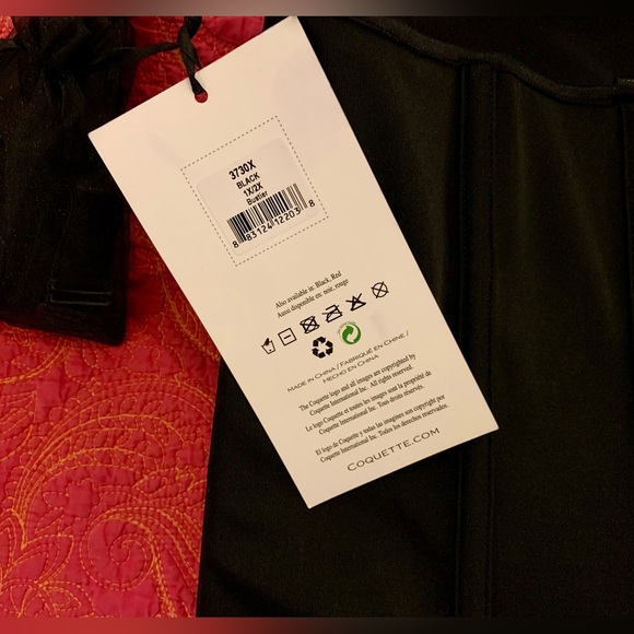 NWT PLUS SIZE Corset by COQUETTE DIVA w/garter & shoulder strap options - Picture 8 of 12